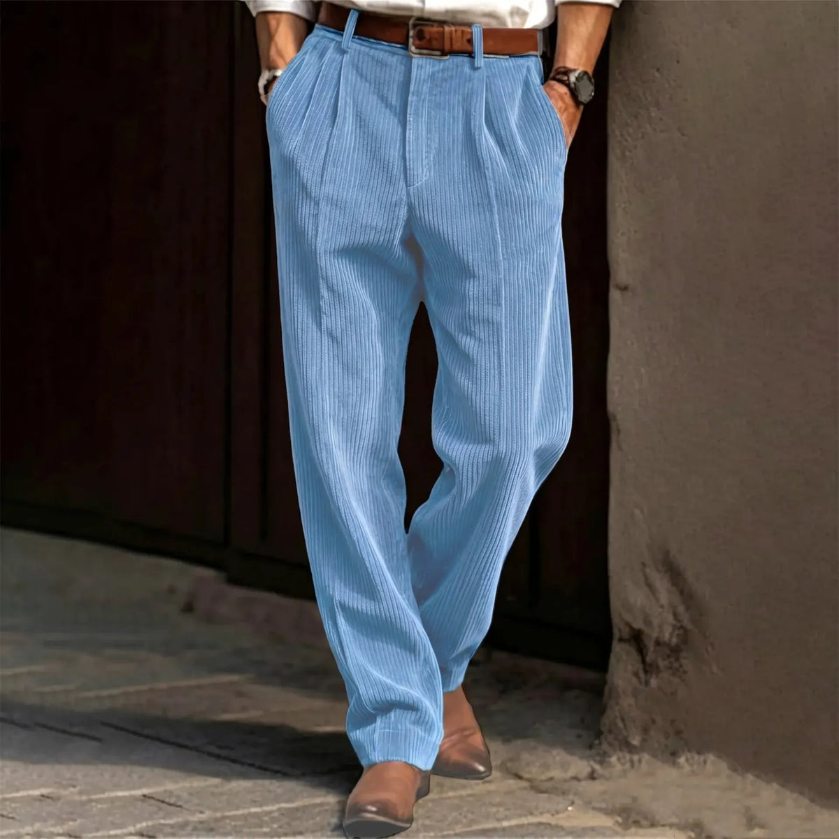 📢📢 50% OFF!!! 🎉✨ Men's Casual Solid‐Color Corduroy Pants