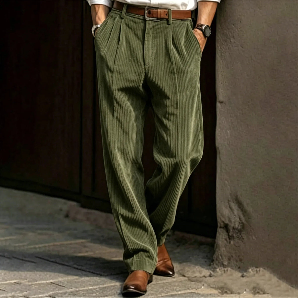 📢📢 50% OFF!!! 🎉✨ Men's Casual Solid‐Color Corduroy Pants