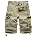 Multi-Pocket Cargo Knee Shorts