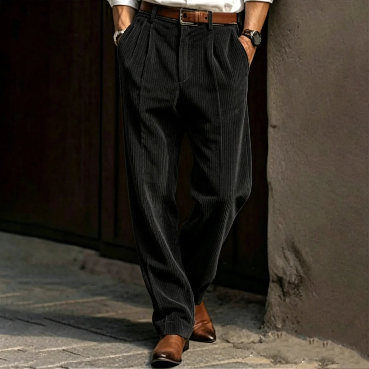 📢📢 50% OFF!!! 🎉✨ Men's Casual Solid‐Color Corduroy Pants