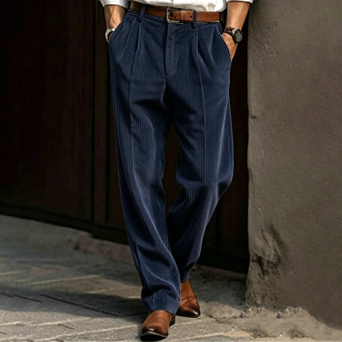 📢📢 50% OFF!!! 🎉✨ Men's Casual Solid‐Color Corduroy Pants