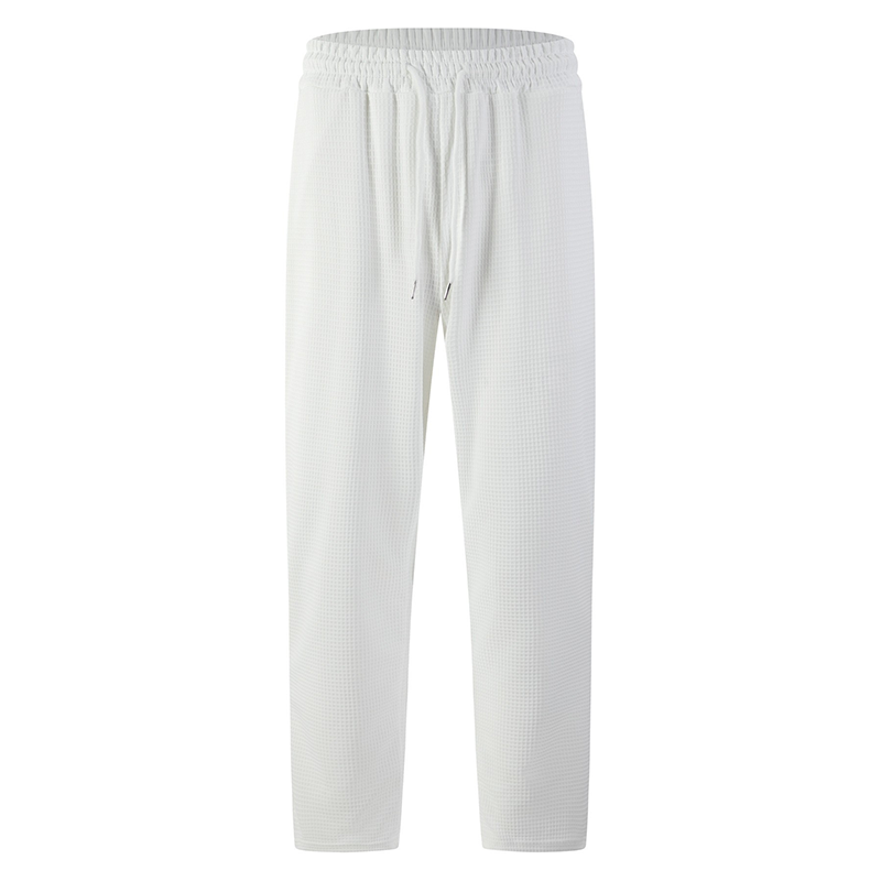 📢📢 50% OFF!!! 🎉✨ Men's Waffle-Knit Casual Pants with Drawstring