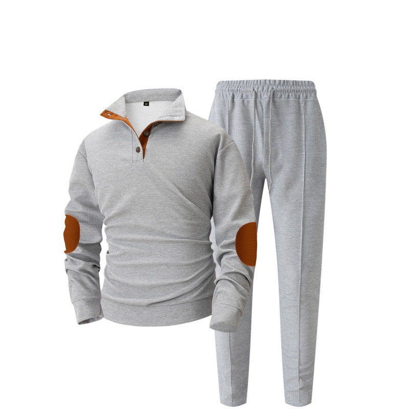 🎁 Soldes exceptionnels 50 % DE RÉDUCTION 🔥 Ensemble sweat-shirt et pantalon décontractés à demi-zip en tricot pour homme