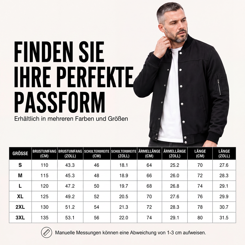 📢🎉50%Rabatt!!!🛍️✨Herren-Blousonjacke aus Wildlederimitat