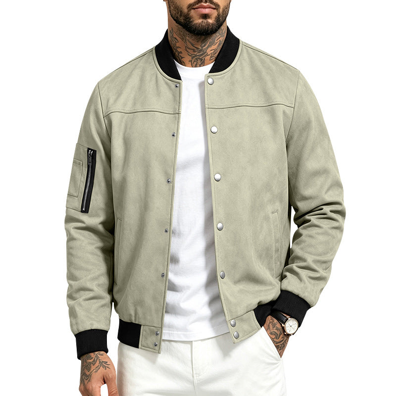 📢🎉50%Rabatt!!!🛍️✨Herren-Blousonjacke aus Wildlederimitat